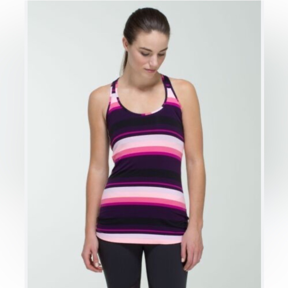 Lululemon Cool Racerback Tank Top striped